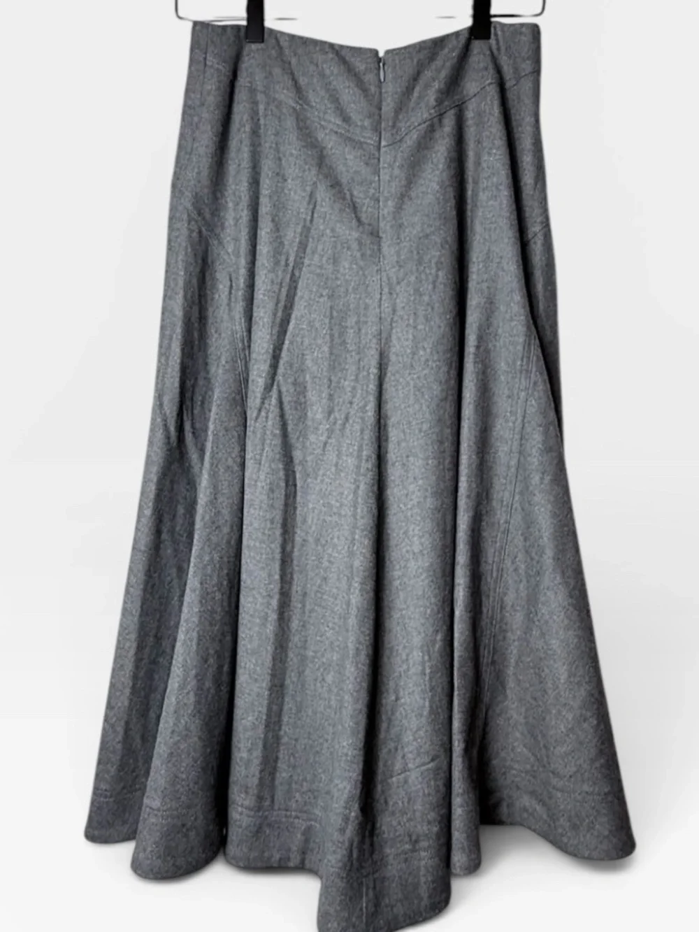 Veronica Beard Rasima A-line Midi Skirt in Grey Size 2 (F)